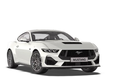 Fehér Ford Mustang borítóképe