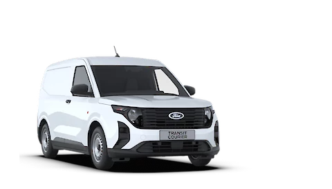 Fehér Ford Transit Courier külső megjelenése