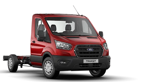 Piros Ford Transit Alváz borítóképe